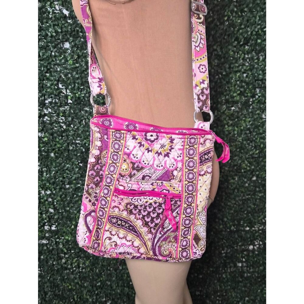 Vera Bradley Hot Pink Paisley Quilted Crossbody